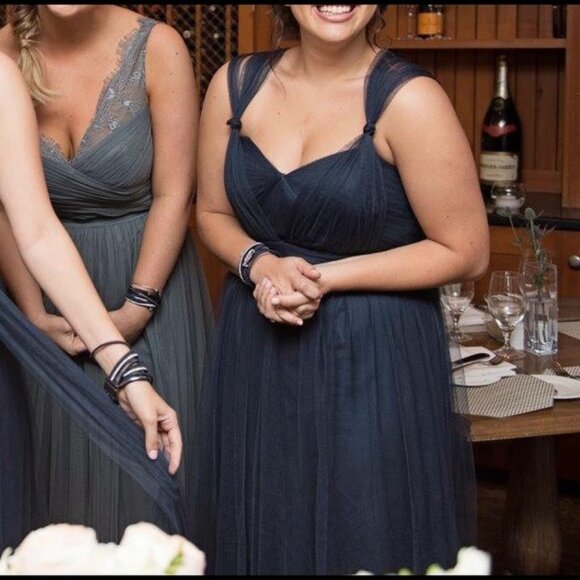 Navy Anthropolgie BHLDN Annabelle Dress - Picture 4 of 4